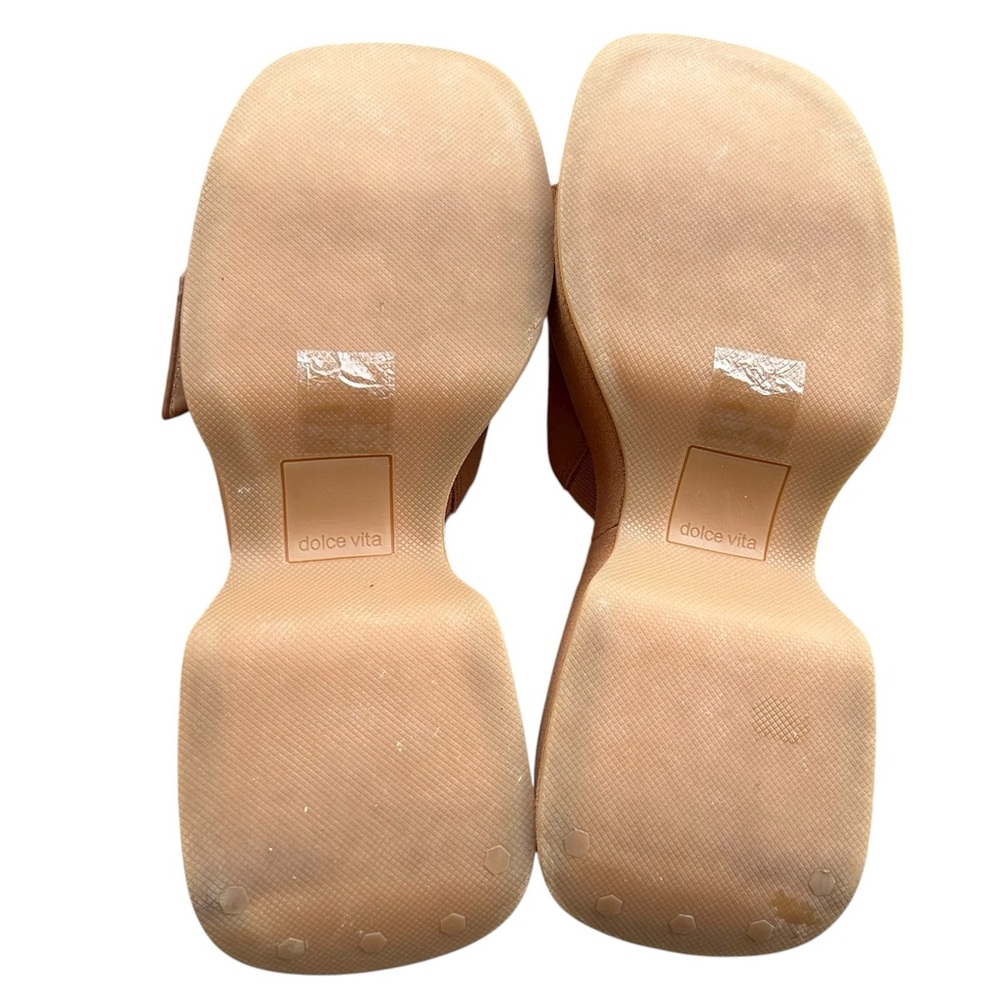 Dolce Vita Gisel Saddle Suede Heels 7 Festival Retro 90' Chunky Platform - Picture 11 of 11